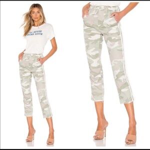 Mother The Shaker Chop Crop Fray in Desert Print SZ 30 A5